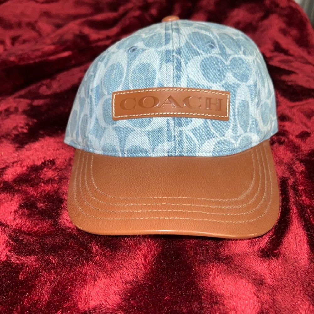COACH Signature Denim Baseball Cap